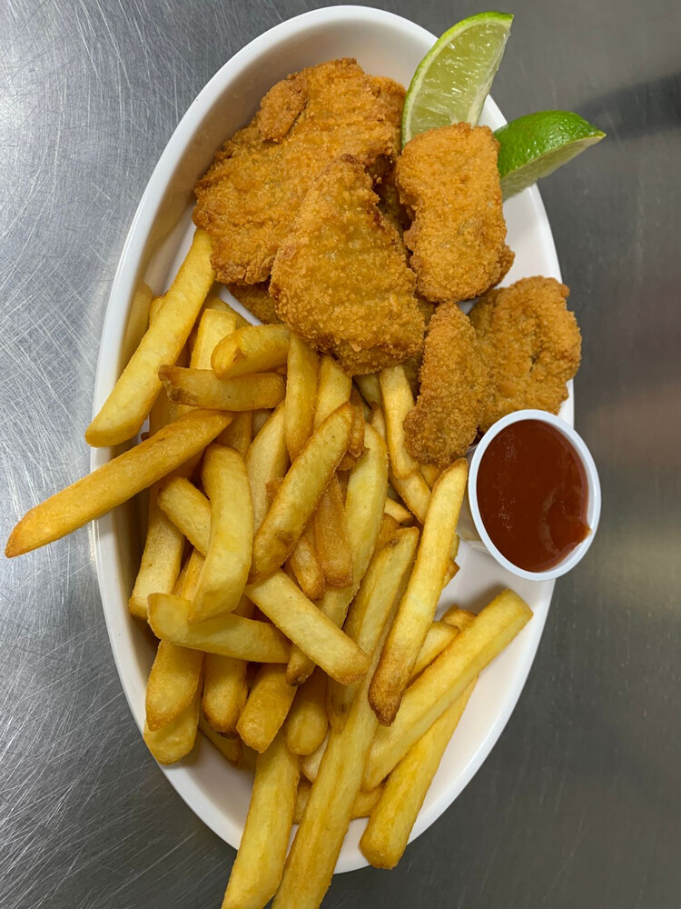 ISCA DE PEIXE + BATATA FRITA